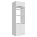 Ver imagem 1 de Torre Quente Madesa Lux 70 cm 3 Portas Branco/Branco Veludo