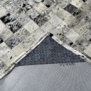 Ver imagem 3 de Tapete de couro preto branco salino 2,00x2,50 s/b pç 5x5cm