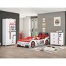Jogo de Quarto Infantil Completo com Cama Guarda Roupa e Cômoda Fast Car - Móveis Estrela - 1