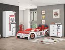 Ver imagem 1 de Jogo de Quarto Infantil Completo com Cama Guarda Roupa e Cômoda Fast Car - Móveis Estrela