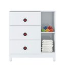 Ver imagem 5 de Jogo de Quarto Infantil Completo com Cama Guarda Roupa e Cômoda Fast Car - Móveis Estrela