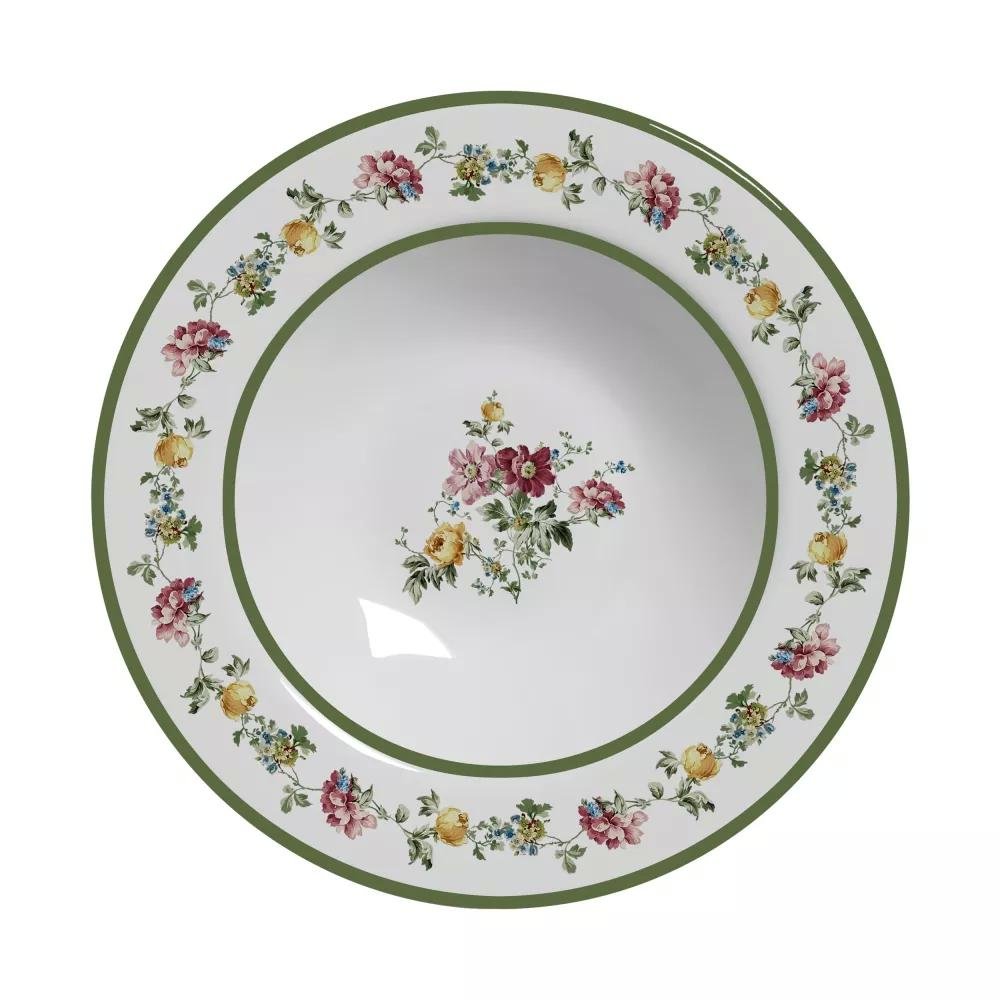 Conjunto com 6 Pratos Fundo Marselha Ø25cm Alleanza Cerâmica - 1