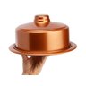 Boleira rose gold com tampa porta bolo cobre em alumínio - 4