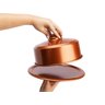 Boleira rose gold com tampa porta bolo cobre em alumínio - 7
