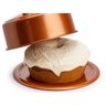 Boleira rose gold com tampa porta bolo cobre em alumínio - 6