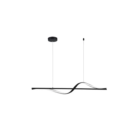 Luminária de Teto Pendente Coaster Preto Led Taschibra 20w 3000k Luz Quente