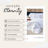 Kit Edredom Eternity Bamboo Branco com Fronhas Queen 03 Peças - Dupla Face Tecido Liso Percal 400 Fi - 5