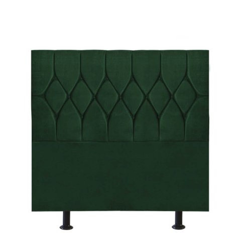 Cabeceira Estofada Cama Box Solteiro 100cm Istambul Corino Verde- Mabe Magazine