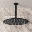 Ver imagem 2 de Ducha Chuveiro Redonda de Teto Inox 30 cm Curuá Fosco Pingoo - Preto