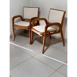 Cadeiras Estofada com Braço Madeira Maciça - Acapulco - Tradição Móveis - 3