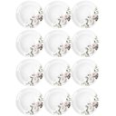 Ver imagem 1 de Jogo 12 Pratos Fundos Redondos 23cm Garden em Porcelana com Estampa Floral Germer