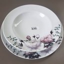 Ver imagem 7 de Jogo 12 Pratos Fundos Redondos 23cm Garden em Porcelana com Estampa Floral Germer
