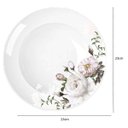 Ver imagem 4 de Jogo 12 Pratos Fundos Redondos 23cm Garden em Porcelana com Estampa Floral Germer