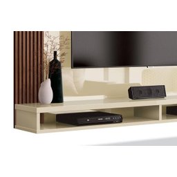 Painel para TV Dijon Off White com Naturale - Edn Móveis - 4