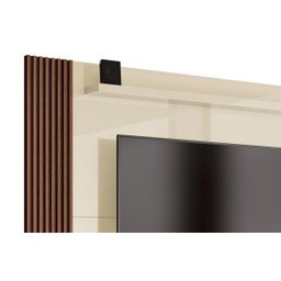 Painel para TV Dijon Off White com Naturale - Edn Móveis - 3