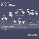 Ver imagem 4 de Spot Sobrepor Trilho Direcionável Octa Plus Cobre 02 Lâmpadas E27 Bivolt Design Moderno Quarto/Sala
