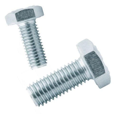 PARAFUSO SEXTAVADO DIN 933 M6 X 16 ZINCO BRANCO - 1000UN