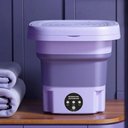 Ver imagem 3 de Mini Máquina de Lavar Silenciosa Dobrável Portátil 9 Litros Cor:roxo