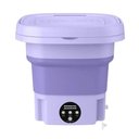 Ver imagem 1 de Mini Máquina de Lavar Silenciosa Dobrável Portátil 9 Litros Cor:roxo