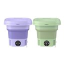Ver imagem 6 de Mini Máquina de Lavar Silenciosa Dobrável Portátil 9 Litros Cor:roxo