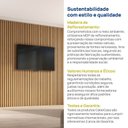 Ver imagem 7 de Painel Ripado para TV 86 Polegadas Planejado 320x250cm Aruá CabeCasa MadeiraOriginals Marrom/Jatobá