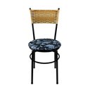 Ver imagem 3 de 2 Cadeiras Pretas para Cozinha Viena Palha:Floral Preto
