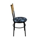 Ver imagem 5 de 2 Cadeiras Pretas para Cozinha Viena Palha:Floral Preto