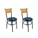 Ver imagem 1 de 2 Cadeiras Pretas para Cozinha Viena Palha:Floral Preto