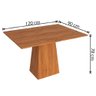 Conjunto Mesa e Cadeiras para Sala de Jantar Mc01 Marrom Novam Marrom - 4