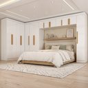 Ver imagem 2 de Guarda Roupas Modulado Closet de Canto Quarto Completo 14 Portas Espaço Cama Queen 1,58m Madrid