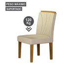 Ver imagem 6 de Mesa Lorena 1,20 Freijó Tampo Off C/vidro 4 Cadeiras Lorena