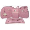 Ki Bolsa Maternidade Rosa Bebe Simples 4 peças EB - 1
