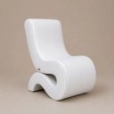 Ver imagem 4 de Poltrona Decorativa Marina Corino Modena Orgânica Moderna Branco Corino Modena