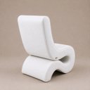 Ver imagem 5 de Poltrona Decorativa Marina Corino Modena Orgânica Moderna Branco Corino Modena