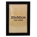 Ver imagem 1 de Moldura Quadro 30x50cm Foto Quebra-Cabeça com Vidro TaColado Moldura Preta 01 Unidade