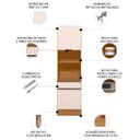 Ver imagem 3 de Paneleiro Cozinha Torre Quente Grace Carvalho Oak/Off White Z44 - Mpozenato