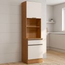 Ver imagem 1 de Paneleiro Cozinha Torre Quente Grace Carvalho Oak/Off White Z44 - Mpozenato