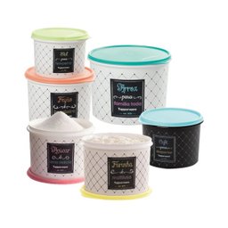 Pote Tupperware 6 peças Arroz/Feijão/Sal/Farinha/Café/Açúcar - 1