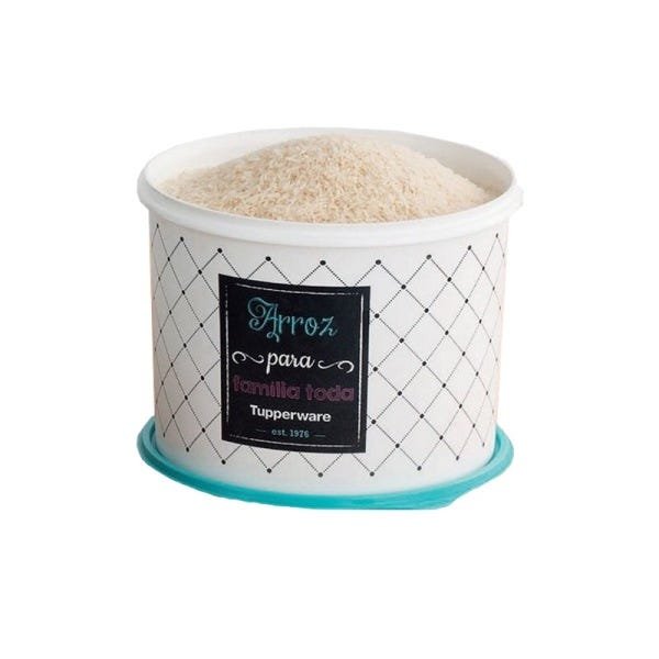 Pote Tupperware 6 peças Arroz/Feijão/Sal/Farinha/Café/Açúcar - 6