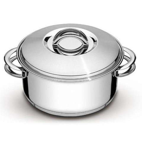 Caçarola Tramontina em Inox com Tampa e Alças 24 Cm 4,7l