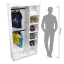 Ver imagem 5 de CLOSET, ARMÁRIO, CABIDEIRO DUPLO E SAPATEIRA M67.2020.B MUNDI MOVEIS