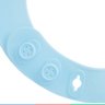 Babador Silicone Para Bebê +3 Meses Impermeável com Bolso Coletor de Migalhas Buba - Azul - 7