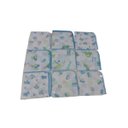 Ver imagem 7 de Kit Enxoval De Bebe 4 Cueiros e 17 Fraldas com croche Menino