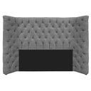 Ver imagem 6 de Kit Cabeceira e Calçadeira Baú Casal Everest P02 140cm para Cama Box Suede - Doce Sonho Móveis