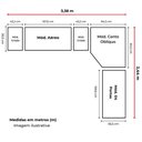 Ver imagem 2 de Guarda Roupa Modulado Safira 11 Portas 8 Gavetas MDF Neve
