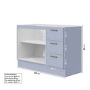 Ver mais imagens de Cozinha Planejada 3 Peças sem Tampo Marselha CabeCasa MadeiraOriginals Azul/Sereno