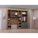 Ver imagem 2 de Guarda Roupa Solteiro Modulado 5 Portas e 6 Gavetas Veneza Luciane Móveis