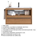 Ver imagem 5 de Gabinete de Banheiro com Lavatorio 80cm Mel Proddy Mel