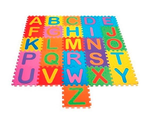 Tapete Educativo EVA 26 Peças Letras Encaixáveis 31x31cm - 3