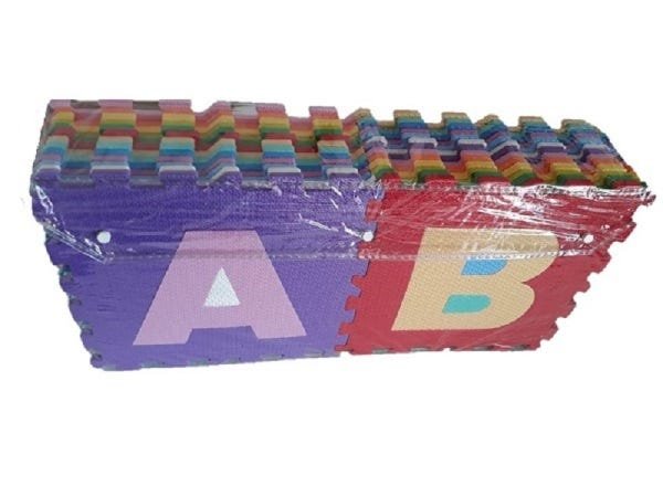 Tapete Educativo EVA 26 Peças Letras Encaixáveis 31x31cm - 2